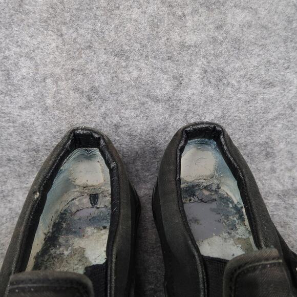 Vans Shoes Mens 8.5 Sneakers Classic Slip On Black Canvas Casual Skate Flat - Picture 3 of 12